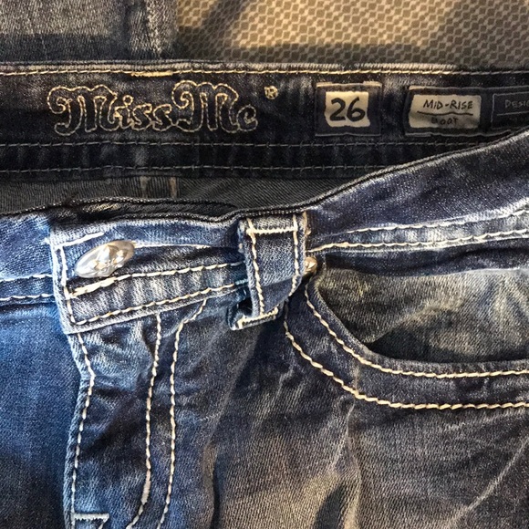 NEW Miss Me Boot Cut Jeans - Picture 5 of 5